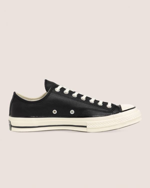 Zapatillas Bajas Converse Chuck 70 Seasonal Cuero Negras | CV-839XZW