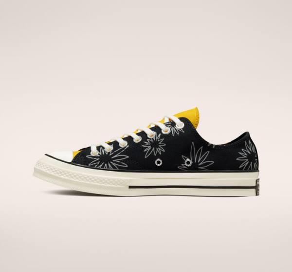 Zapatillas Bajas Converse Chuck 70 Sunny Floral Negras | CV-109JBD