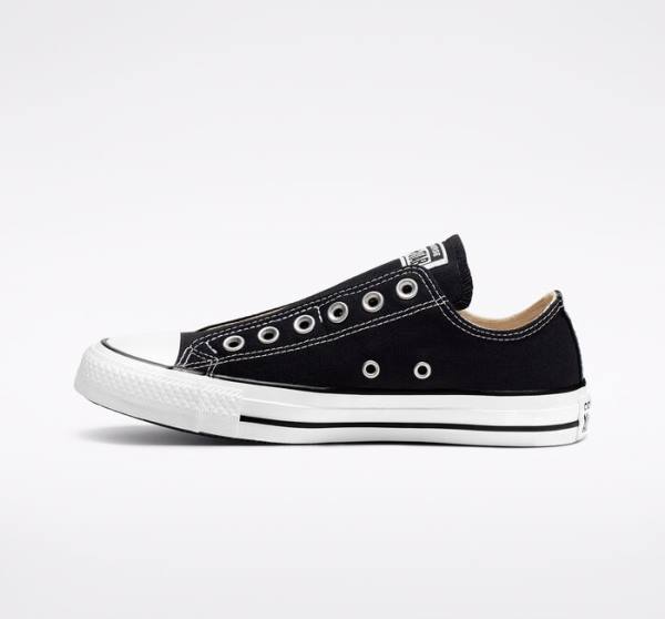 Zapatillas Bajas Converse Chuck Taylor All Star Slip Negras Blancas | CV-126OGA