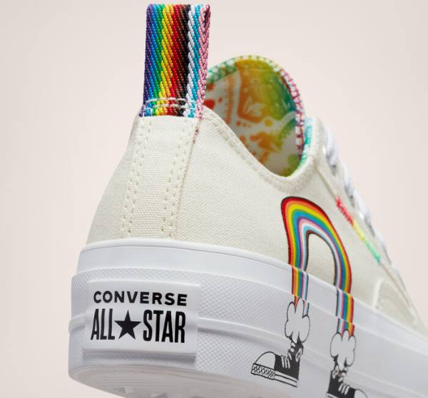 Zapatillas Bajas Converse Chuck Taylor All Star Lift Platform Pride Rojas | CV-130BOF