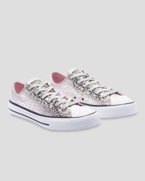 Zapatillas Bajas Converse Chuck Taylor All Star Shes A Star Rosas Plateadas | CV-184SEU