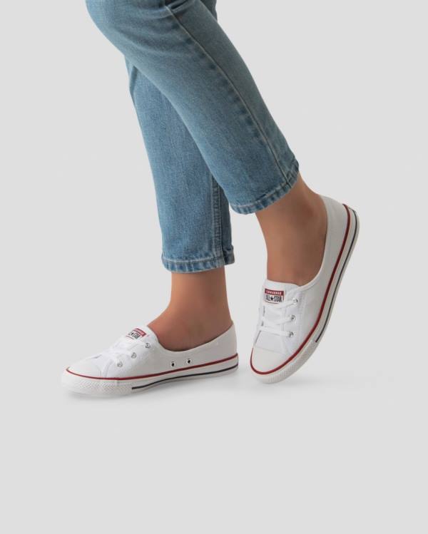 Zapatillas Bajas Converse Chuck Taylor All Star Dainty Ballet Lace Slip Blancas | CV-204QYS