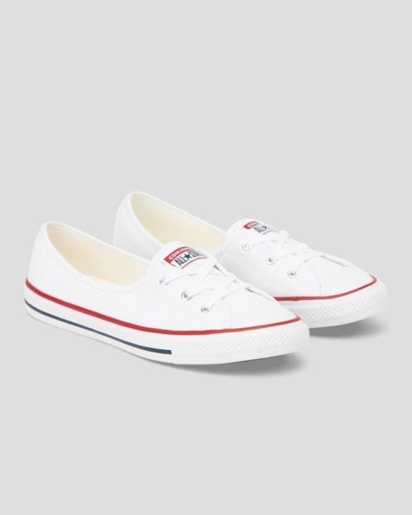 Zapatillas Bajas Converse Chuck Taylor All Star Dainty Ballet Lace Slip Blancas | CV-204QYS