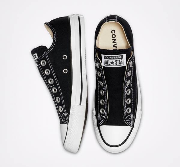 Zapatillas Bajas Converse Chuck Taylor All Star Slip Negras Blancas | CV-251YEZ