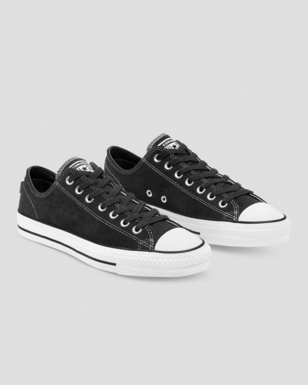 Zapatillas Bajas Converse Chuck Taylor All Star Pro Suede Negras | CV-367OHZ