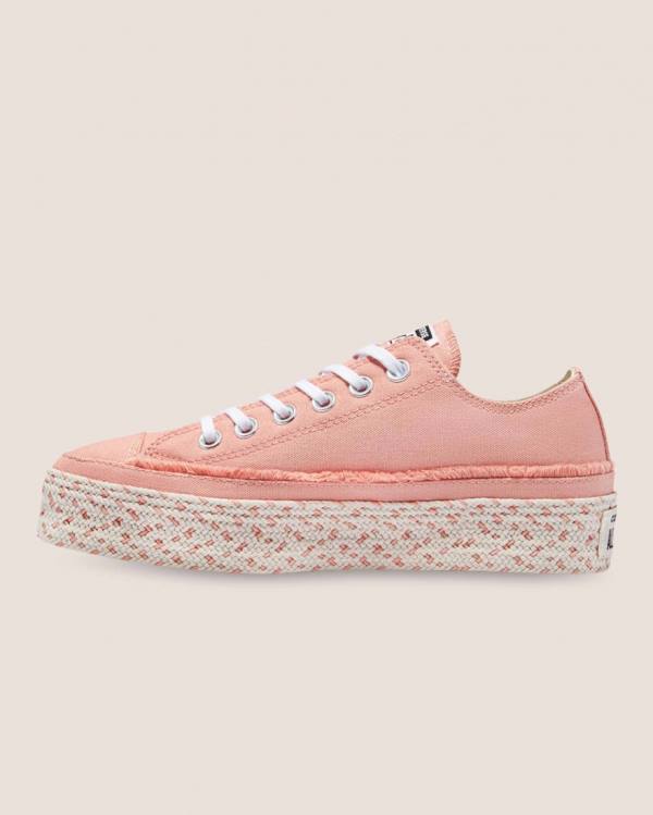 Zapatillas Bajas Converse Chuck Taylor All Star Espadrille Platform Rosas | CV-520RBF