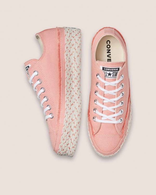 Zapatillas Bajas Converse Chuck Taylor All Star Espadrille Platform Rosas | CV-520RBF