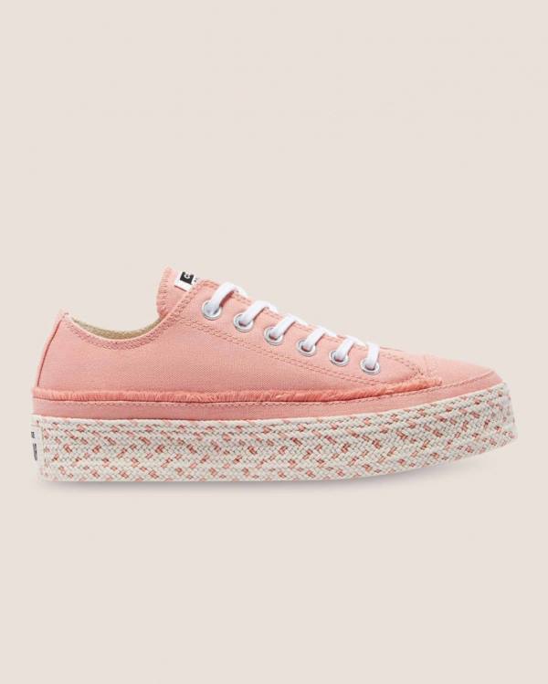 Zapatillas Bajas Converse Chuck Taylor All Star Espadrille Platform Rosas | CV-520RBF