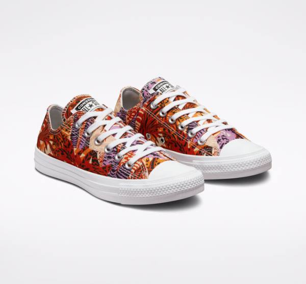 Zapatillas Bajas Converse Chuck Taylor All Star Tropical Florals Naranjas Negras Blancas | CV-527KPD