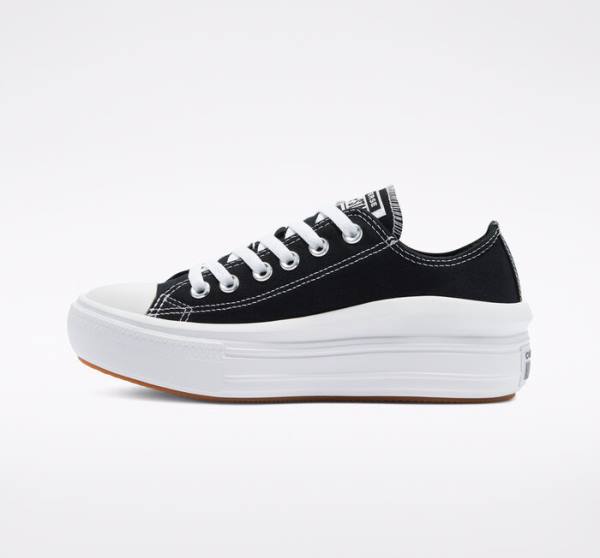 Zapatillas Bajas Converse Chuck Taylor All Star Move Platform Negras Blancas | CV-610LWU