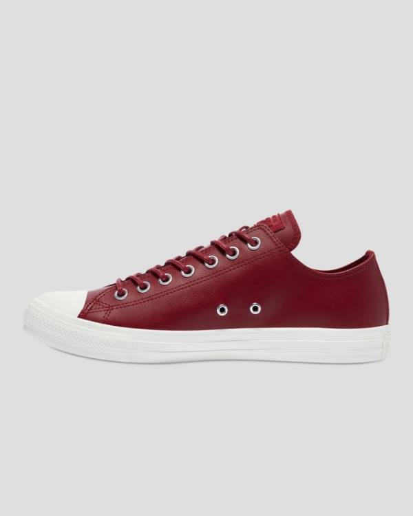 Zapatillas Bajas Converse Chuck Taylor All Star Seasonal Cuero Burdeos | CV-672KPM