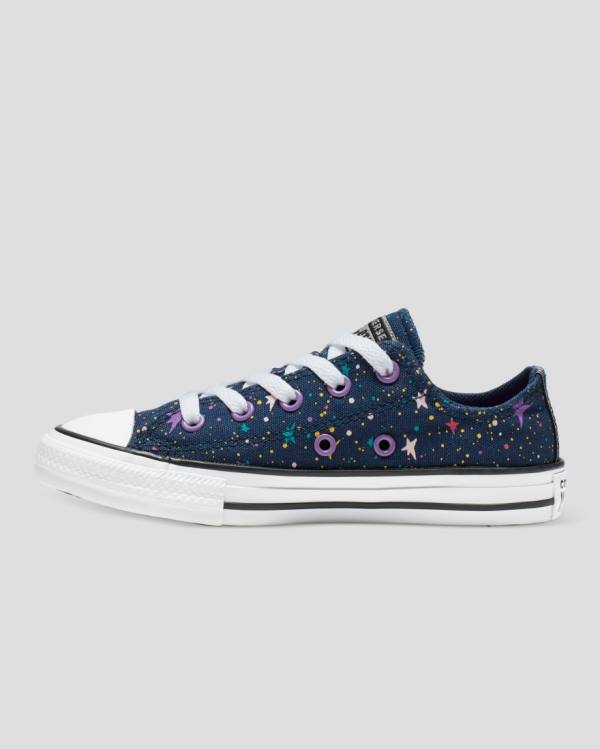 Zapatillas Bajas Converse Chuck Taylor All Star Star Print Azules Rosas | CV-719XTN