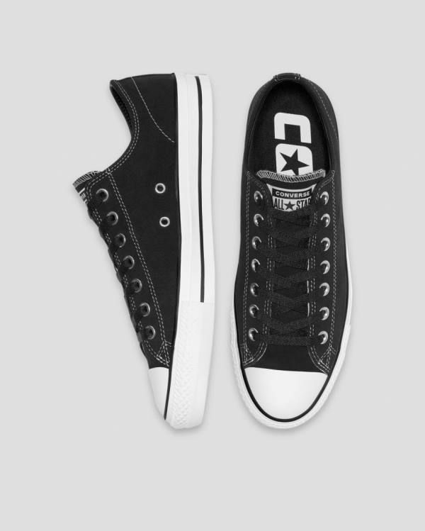 Zapatillas Bajas Converse Chuck Taylor All Star Pro Suede Negras | CV-759NSD