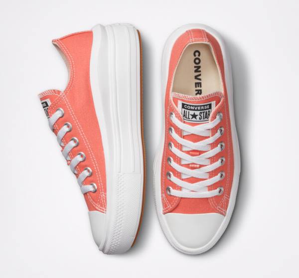 Zapatillas Bajas Converse Chuck Taylor All Star Move Platform Seasonal Color Blancas Blancas | CV-795DQO