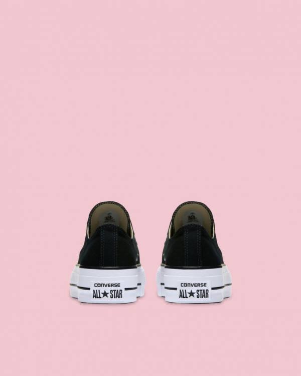 Zapatillas Bajas Converse Chuck Taylor All Star Canvas Lift Negras | CV-814QKL