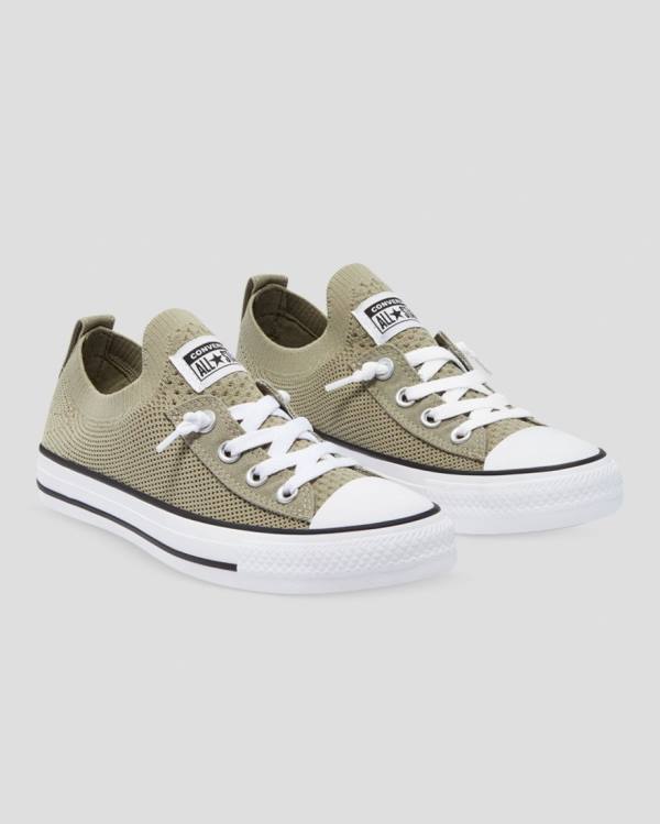 Zapatillas Bajas Converse Chuck Taylor All Star Shoreline Knit Slip Verde | CV-819ABH