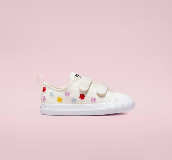 Zapatillas Bajas Converse Chuck Taylor All Star Easy-On Floral Embroidery Blancas Blancas | CV-960ZSK