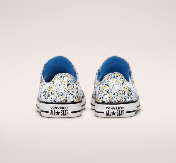 Zapatillas Bajas Converse Chuck Taylor All Star Archive Paint Splatter Blancas Azules | CV-978NGC