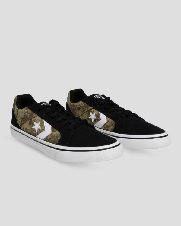 Zapatillas Bajas Converse El Distrito Mix And Match Negras Camuflaje | CV-945BLH