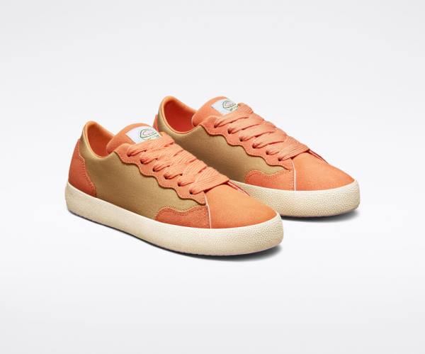 Zapatillas Bajas Converse GOLF le FLEUR GLF 2.0 Amarillo Oscuro Cobra Marrones Blancas | CV-523RTX