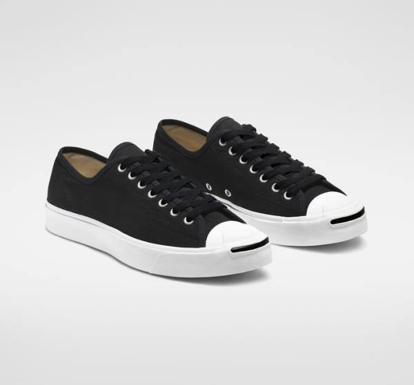 Zapatillas Bajas Converse Jack Purcell Canvas Negras Blancas | CV-287IHK