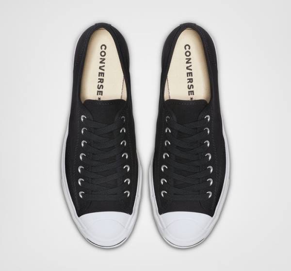 Zapatillas Bajas Converse Jack Purcell Canvas Negras Blancas | CV-287IHK