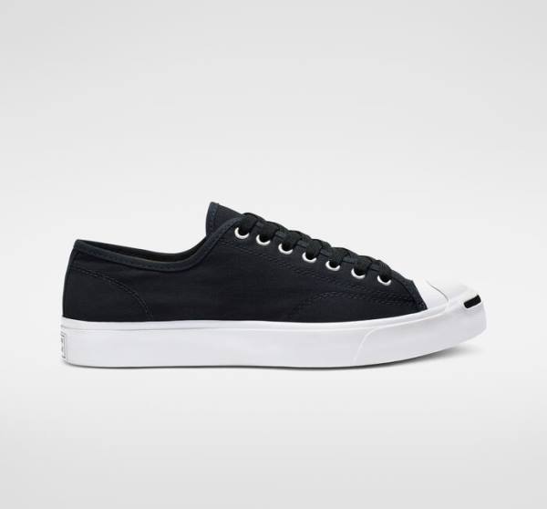 Zapatillas Bajas Converse Jack Purcell Canvas Negras Blancas | CV-287IHK