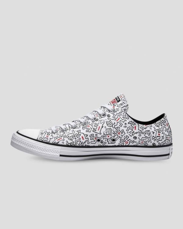 Zapatillas Bajas Converse Keith Haring Chuck Taylor All Star Blancas Negras Rojas | CV-312ZQU