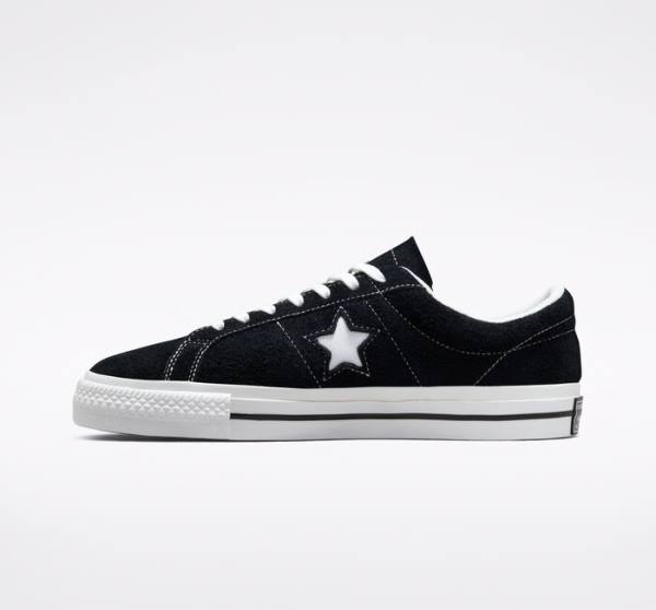 Zapatillas Bajas Converse One Star Negras Blancas | CV-215ZAJ