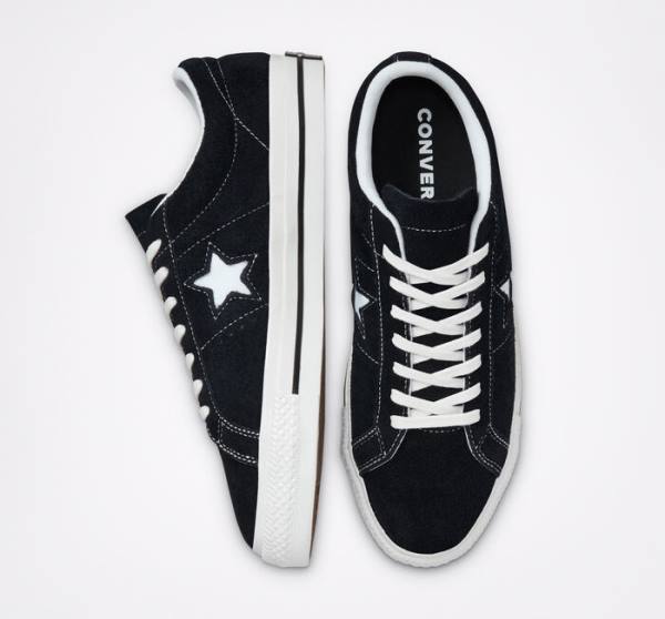 Zapatillas Bajas Converse One Star Negras Blancas | CV-215ZAJ