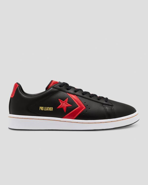 Zapatillas Bajas Converse Pro Cuero Bleeding Colours Negras | CV-568PUF