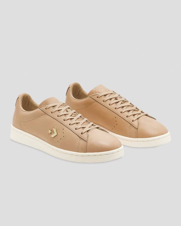 Zapatillas Bajas Converse Pro Cuero Horween Kaki | CV-968MZC