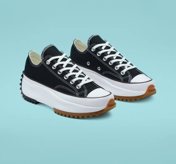 Zapatillas Bajas Converse Run Star Hike Platform Negras Blancas | CV-931FKU