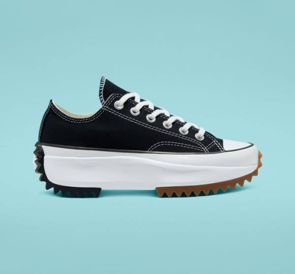 Zapatillas Bajas Converse Run Star Hike Platform Negras Blancas | CV-931FKU