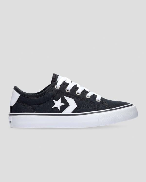 Zapatillas Bajas Converse Star Replay Webbed Canvas Negras | CV-651QOH