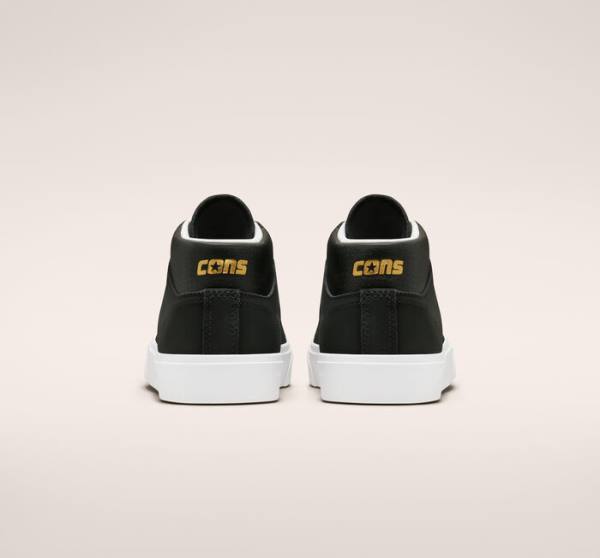 Zapatillas Skate Converse CONS Louie Lopez Pro Mid Negras Blancas | CV-730CNU